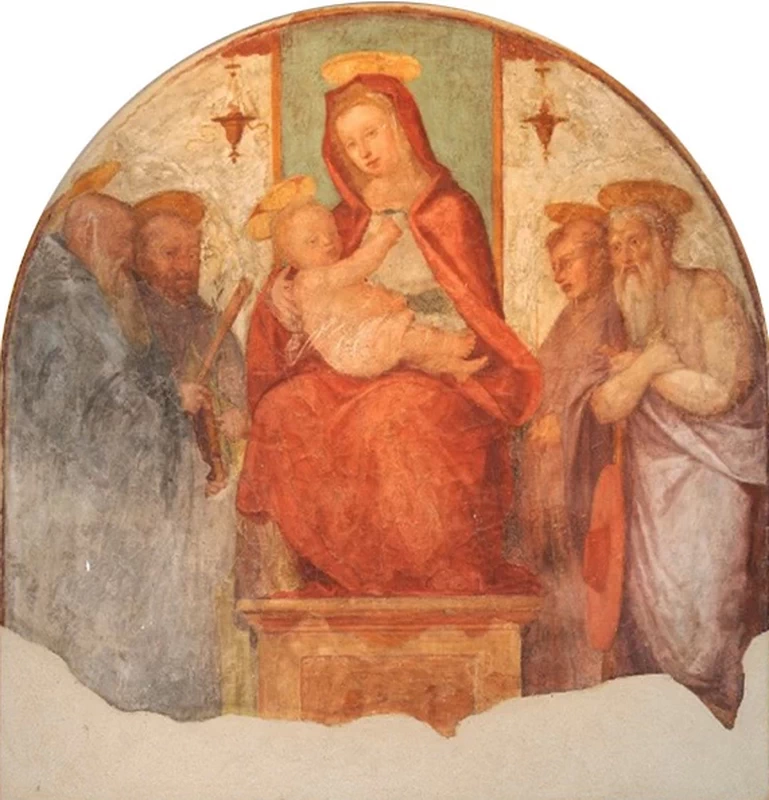 Madonna delle Grazie e santi - attribuito